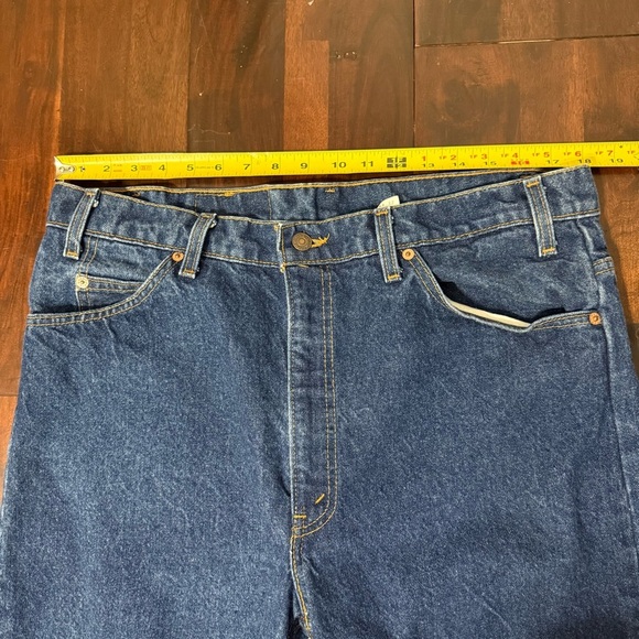 Vintage Levi 505 Jeans Men’s Size 38x32 Regular Fit Straight Leg 90s Orange Tab - Picture 6 of 10